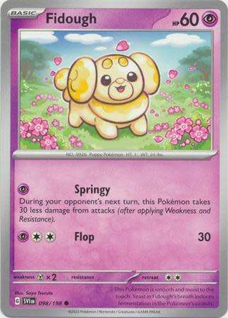 Pokemon Trading Card Game - Fidough - 098/198 - Common Scarlet & Violet (Base Set)