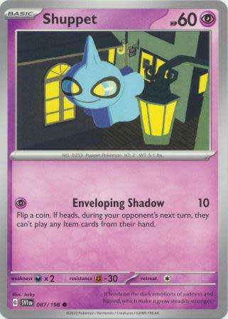 Pokemon Trading Card Game - Shuppet - 087/198 - Common Scarlet & Violet (Base Set)