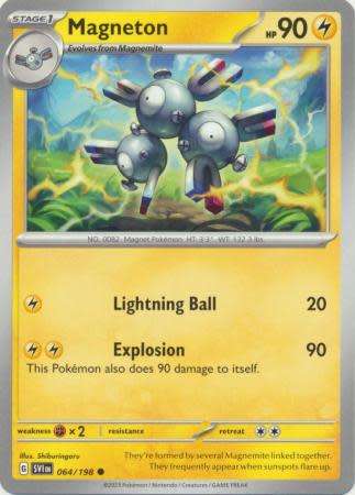 Pokemon Trading Card Game - Magneton - 064/198 - Common Scarlet & Violet (Base Set)