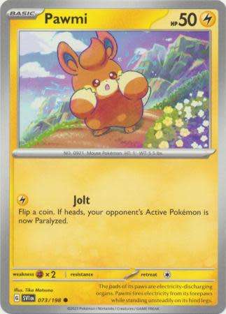 Pokemon Trading Card Game - Pawmi - 073/198 - Common Scarlet & Violet (Base Set)