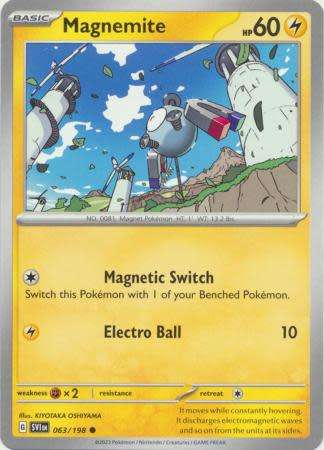 Pokemon Trading Card Game - Magnemite - 063/198 - Common Scarlet & Violet (Base Set)