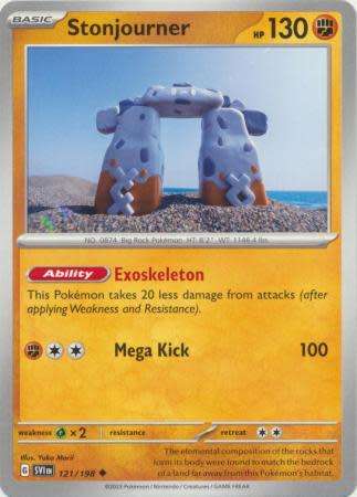 Pokemon Trading Card Game - Stonjourner - 121/198 - Uncommon Scarlet & Violet (Base Set)