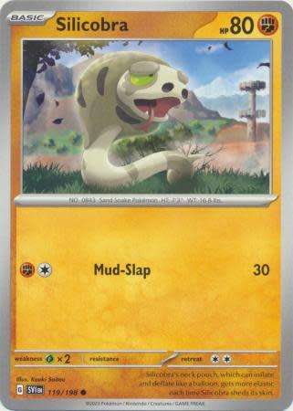 Pokemon Trading Card Game - Silicobra - 119/198 - Common Scarlet & Violet (Base Set)