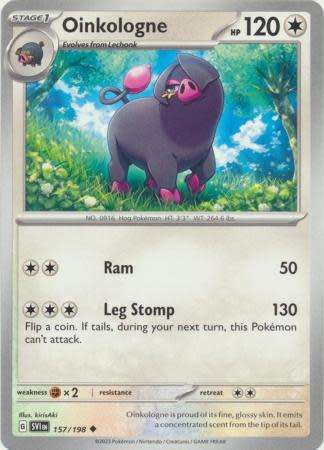 Pokemon Trading Card Game - Oinkologne - 157/198 - Uncommon Scarlet & Violet (Base Set)