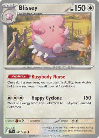Pokemon Trading Card Game - Blissey - 145/198 - Uncommon Scarlet & Violet (Base Set)