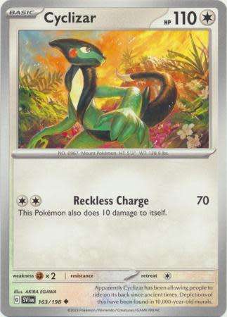 Pokemon Trading Card Game - Cyclizar - 163/198 - Uncommon Scarlet & Violet (Base Set)
