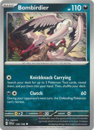 Pokemon Trading Card Game - Bombirdier - 138/198 - Uncommon Scarlet & Violet (Base Set)