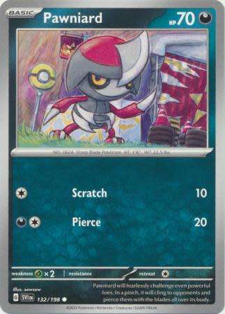 Pokemon Trading Card Game - Pawniard - 132/198 - Common Scarlet & Violet (Base Set)