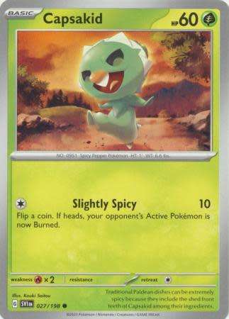 Pokemon Trading Card Game - Capsakid - 027/198 - Common Scarlet & Violet (Base Set)