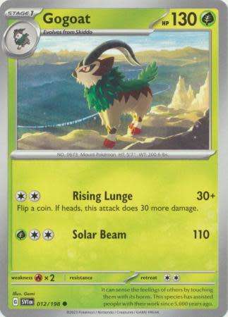 Pokemon Trading Card Game - Gogoat - 012/198 - Common Scarlet & Violet (Base Set)