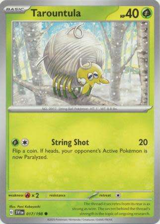 Pokemon Trading Card Game - Tarountula - 017/198 - Common Scarlet & Violet (Base Set)