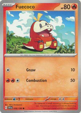 Pokemon Trading Card Game - Fuecoco - 036/198 - Common Scarlet & Violet (Base Set)