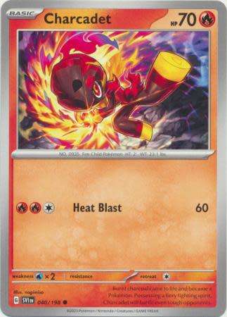 Pokemon Trading Card Game - Charcadet - 040/198 - Common Scarlet & Violet (Base Set)