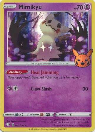 Pokemon Trading Card Game - Mimikyu - 081/189 - Holo Rare Trick or Trade 2022 Promo