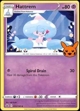 Pokemon Trading Card Game - Hattrem - 072/198 - Uncommon Trick or Trade 2022 Promo