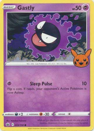 Pokemon Trading Card Game - Gastly - 055/198 - Common Trick or Trade 2022 Promo