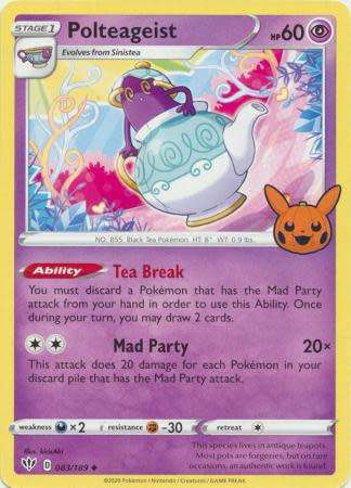 Pokemon Trading Card Game - Polteageist - 083/189 - Uncommon Trick or Trade 2022 Promo