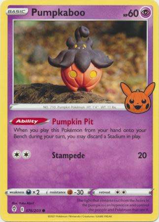 Pokemon Trading Card Game - Pumpkaboo - 076/203 - Common Trick or Trade 2022 Promo