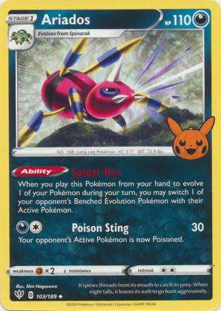 Pokemon Trading Card Game - Ariados - 103/189 - Uncommon Trick or Trade 2022 Promo