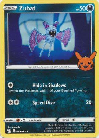 Pokemon Trading Card Game - Zubat - 089/163 - Common Trick or Trade 2022 Promo