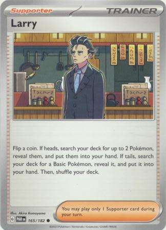Pokemon Trading Card Game - Larry - 165/182 - Common Scarlet & Violet: Paradox Rift