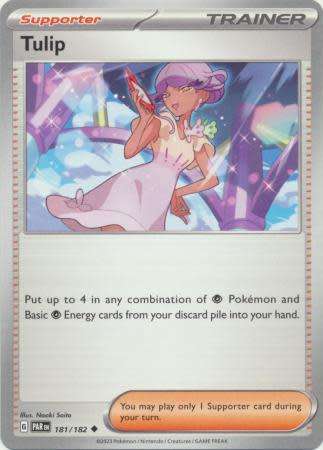 Pokemon Trading Card Game - Tulip - 181/182 - Uncommon Scarlet & Violet: Paradox Rift