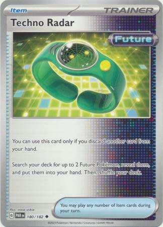 Pokemon Trading Card Game - Techno Radar - 180/182 - Uncommon Scarlet & Violet: Paradox Rift
