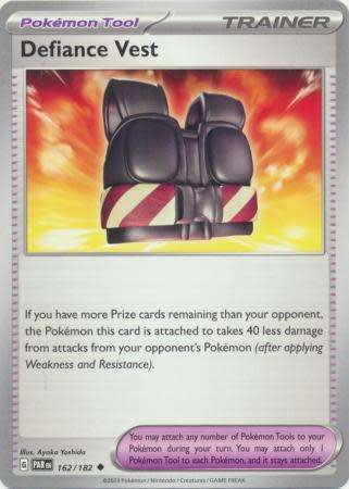Pokemon Trading Card Game - Defiance Vest - 162/182 - Uncommon Scarlet & Violet: Paradox Rift