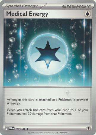 Pokemon Trading Card Game - Medical Energy - 182/182 - Uncommon Scarlet & Violet: Paradox Rift