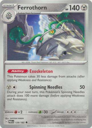 Pokemon Trading Card Game - Ferrothorn - 128/182 - Uncommon Scarlet & Violet: Paradox Rift