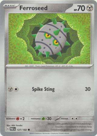 Pokemon Trading Card Game - Ferroseed - 127/182 - Common Scarlet & Violet: Paradox Rift