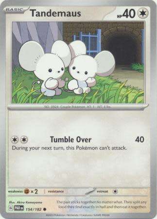 Pokemon Trading Card Game - Tandemaus - 154/182 - Common Scarlet & Violet: Paradox Rift
