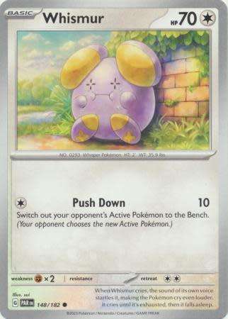 Pokemon Trading Card Game - Whismur - 148/182 - Common Scarlet & Violet: Paradox Rift