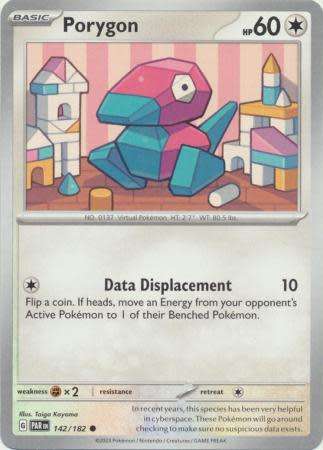 Pokemon Trading Card Game - Porygon - 142/182 - Common Scarlet & Violet: Paradox Rift