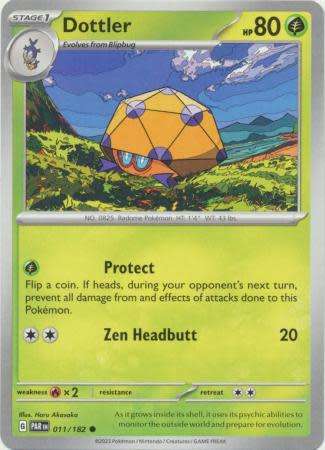 Pokemon Trading Card Game - Dottler - 011/182 - Common Scarlet & Violet: Paradox Rift