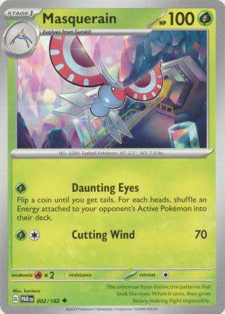 Pokemon Trading Card Game - Masquerain - 002/182 - Uncommon Scarlet & Violet: Paradox Rift