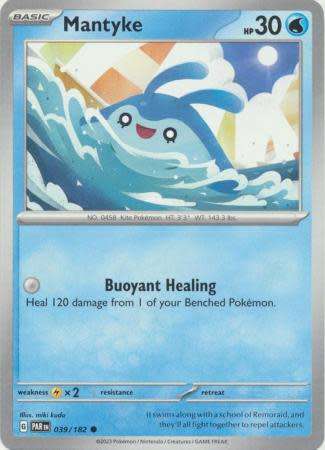 Pokemon Trading Card Game - Mantyke - 039/182 - Common Scarlet & Violet: Paradox Rift
