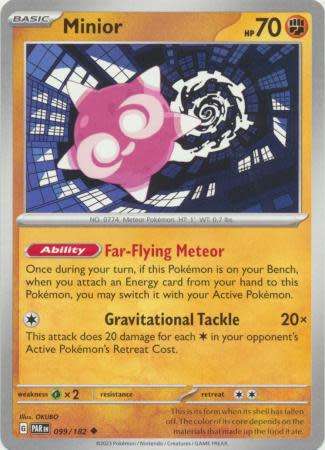 Pokemon Trading Card Game - Minior - 099/182 - Uncommon Scarlet & Violet: Paradox Rift