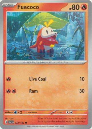 Pokemon Trading Card Game - Fuecoco - 023/182 - Common Scarlet & Violet: Paradox Rift