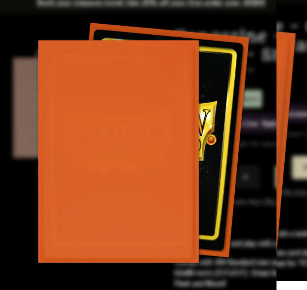 Pokemon TCG storage - Dragon Shield Sleeves Standard: Classic Tangerine (100)
