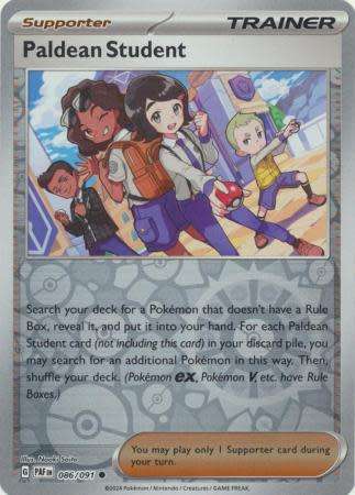 Pokemon Trading Card Game - Paldean Student - 086/091 - Common Reverse Holo Scarlet & Violet: Paldea