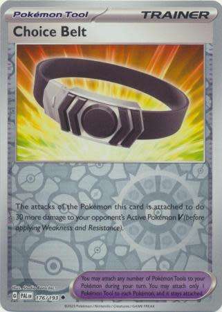 Pokemon Trading Card Game - Choice Belt - 176/193 - Uncommon Reverse Holo Scarlet & Violet: Paldea E