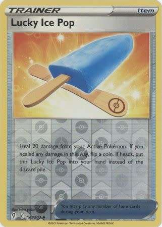 Pokemon Trading Card Game - Lucky Ice Pop - 150/203 - Uncommon Reverse Holo Sword & Shield: Evolving