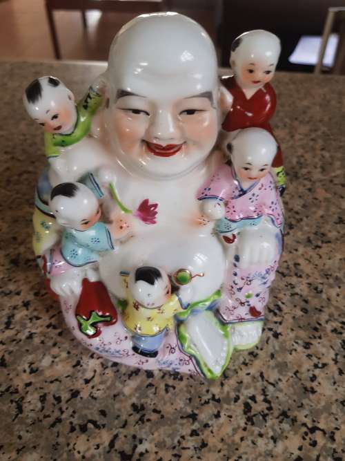 Chinese laughing buddha porcelain