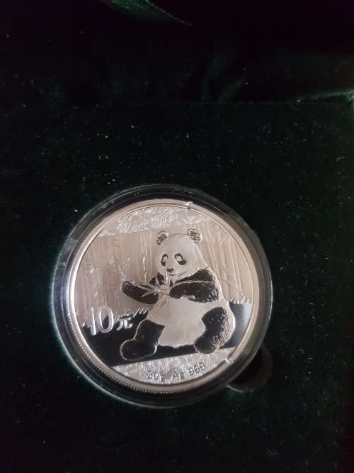 Chinese 30g silver panda coin 2017 with box