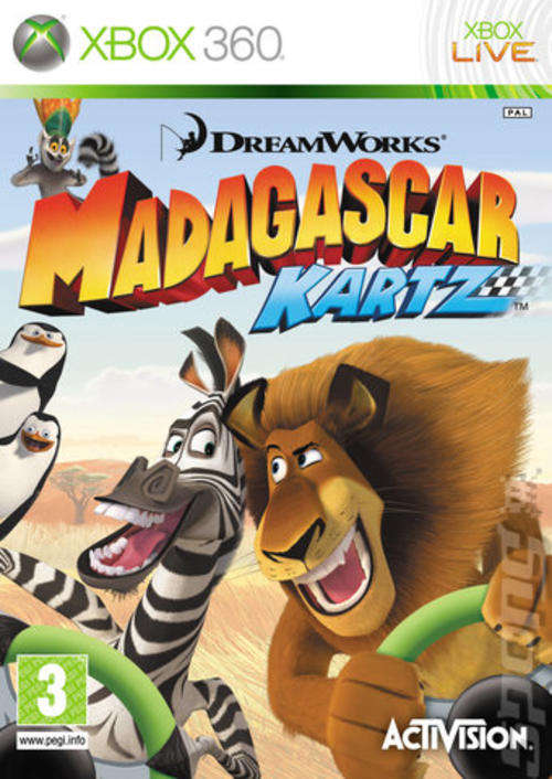4 Game Xbox 360 Bundle - Madagascar Kartz, My Sims Sky Heroes, Cloudy with a Chance + Banjo Kazooie