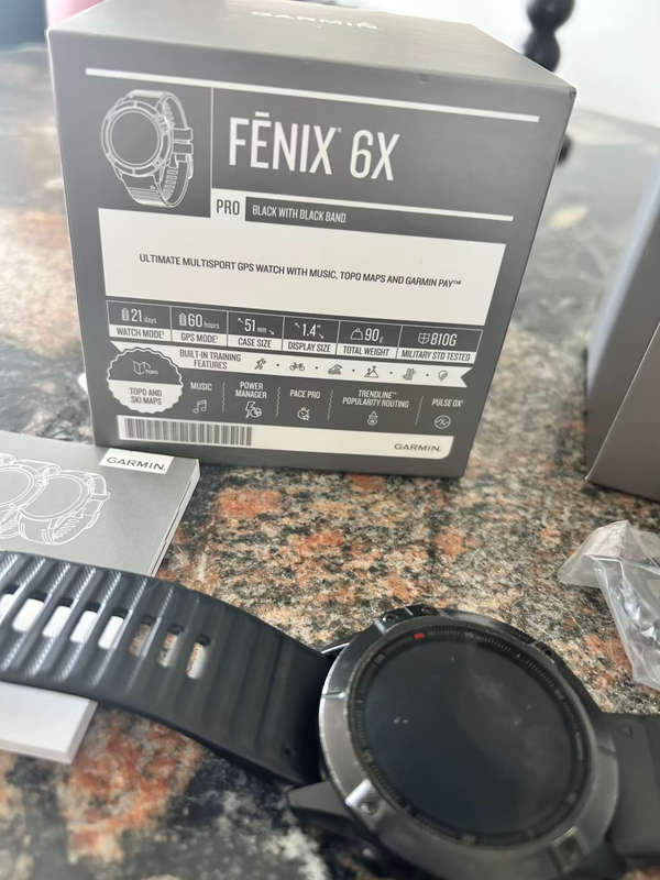 Garmin fēnix 6X Pro (Black with Black Band)