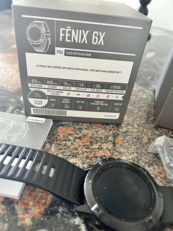 Garmin fēnix 6X Pro (Black with Black Band)