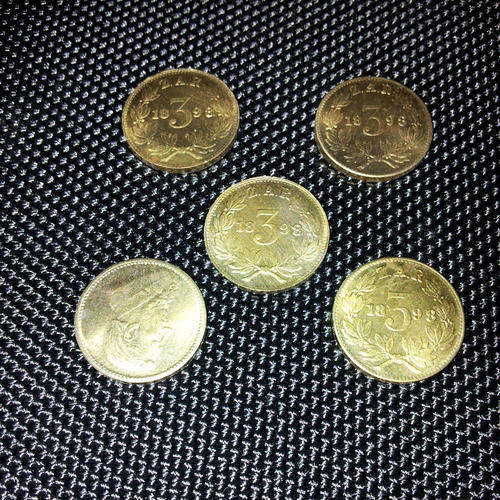 5x Sammy Marks Tickey replica (Brass)