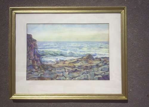 Albert Vos "The Ocean View" original